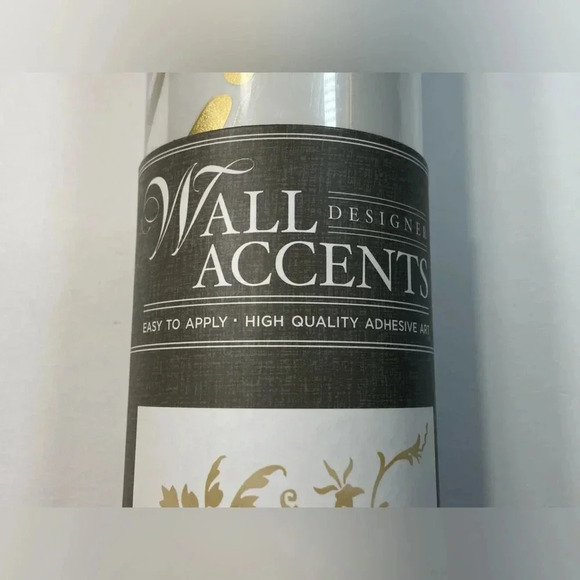 Designer Wall Accents - Gold  Foil Design – Adhesive Wall Art– BNIB. - Picture 3 of 10